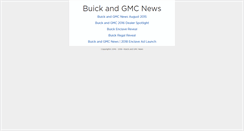 Desktop Screenshot of buickgmcnews.com